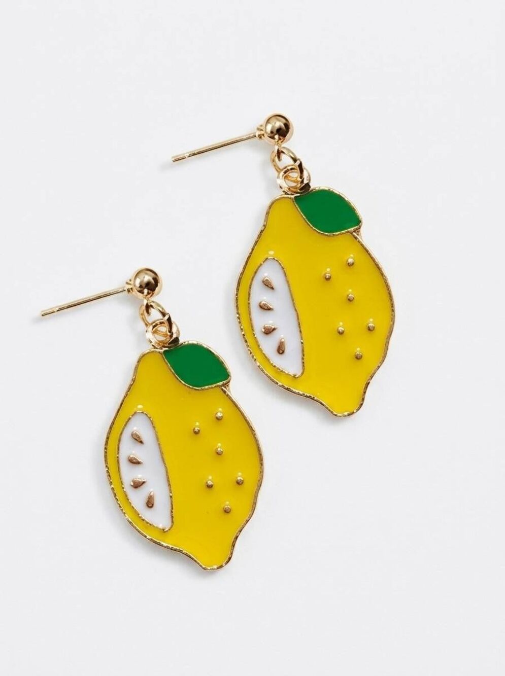 🔺️NIB Yellow Lemon Dangling Earrings